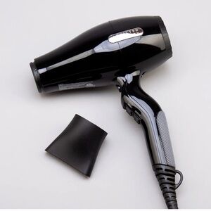 Black Hair Dryer with Concentrator Nozzle Attachment #MC5